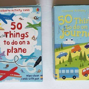 Usborne Activity Cards Lot 50 Things to do Travel
